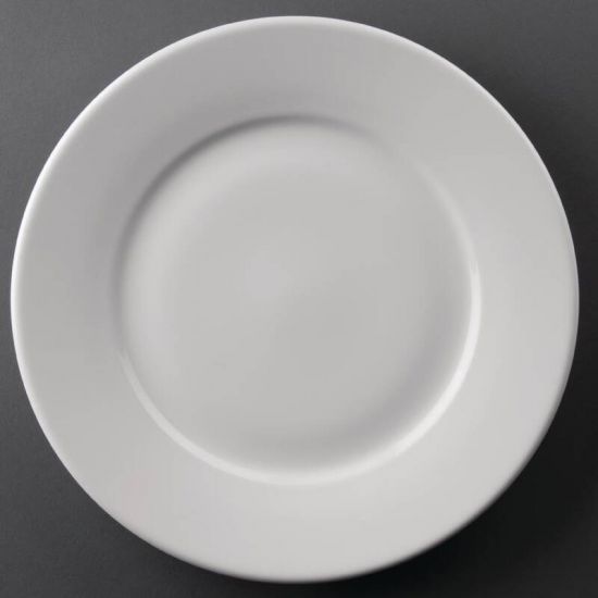 Athena Hotelware Wide Rimmed Plates 254mm Box of 12 URO CC209