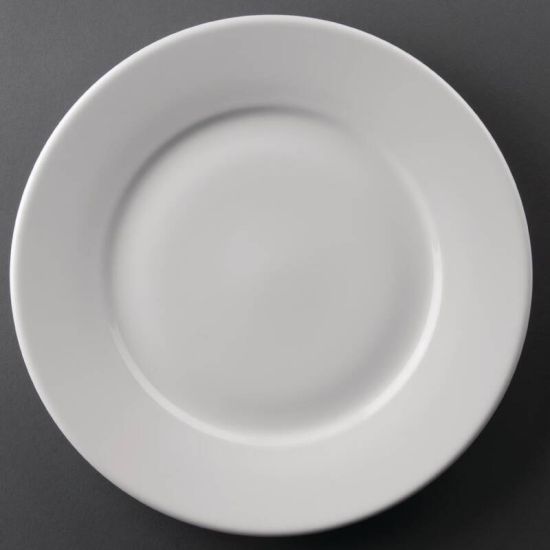 Athena Hotelware Wide Rimmed Plates 254mm Box of 12 URO CC209 Athena Hotelware Wide Rimmed Plates 254mm Box of 12 URO CC209