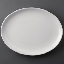 Athena Hotelware Oval Coupe Plates 254 x 197 mm (Pack of 12)