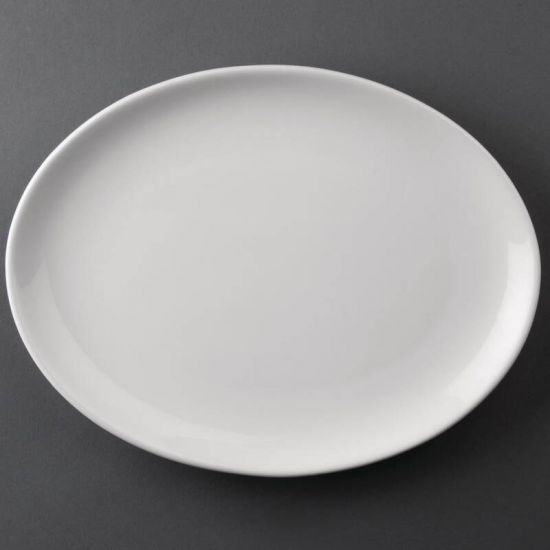 Athena Hotelware Oval Coupe Plates 254 X 197mm Box of 12 URO CC211