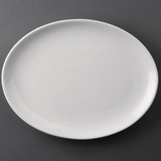 Athena Hotelware Oval Coupe Plates 254 X 197mm Box of 12 URO CC211 Athena Hotelware Oval Coupe Plates 254 X 197mm Box of 12 URO CC211
