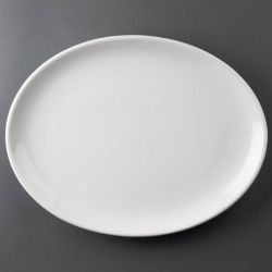 Athena Hotelware Oval Coupe Plates 305 x 241 mm (Pack of 6)