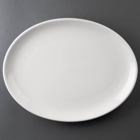 Athena Hotelware Oval Coupe Plates 305 X 241mm Box of 6 URO CC212