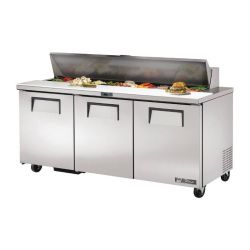 True Salad Prep Counter 3 Door 538Ltr TSSU-72-18 True Salad Prep Counter 3 Door 538Ltr TSSU-72-18