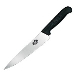 Victorinox Fibrox Serrated Carving Knife 22cm Victorinox Fibrox Serrated Carving Knife 22cm