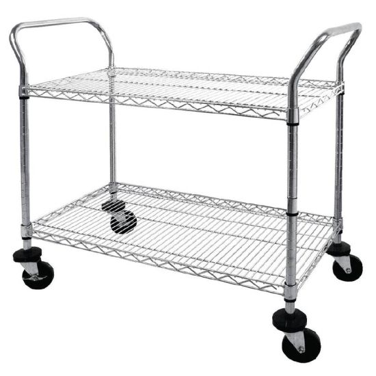 Vogue Chrome 2 Tier Wire Trolley URO CC430