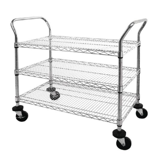 Vogue Chrome 3 Tier Wire Trolley URO CC432