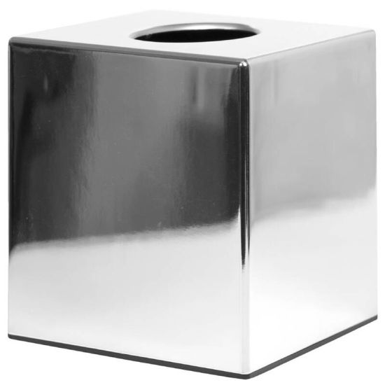 Chrome Cube Tissue Holder URO CC493