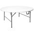 Bolero Round Centre Folding Table 5ft White