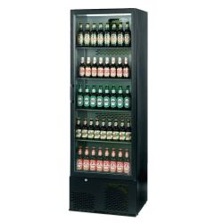 Infrico Upright Back Bar Cooler With Hinged Door In Black ZX10