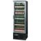 Infrico Upright Back Bar Cooler With Hinged Door In Black And Steel ZXS10