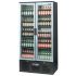 Infrico Upright Back Bar Cooler With Hinged Doors In Black And Steel ZXS20