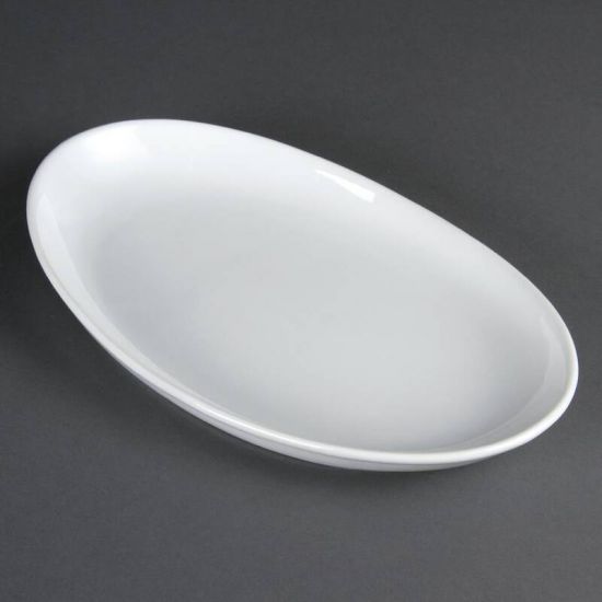 Olympia French Deep Oval Plates 304mm Box of 4 URO CC890