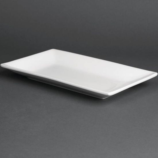 Olympia Serving Rectangular Platters 250x 150mm Box of 4 URO CC894 Olympia Serving Rectangular Platters 250x 150mm Box of 4 URO CC894