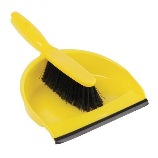Jantex Soft Dustpan And Brush Set Yellow URO CC930