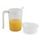Clear Mug With Handle & 2 Lids