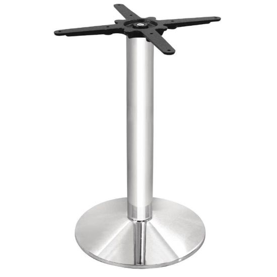 Bolero Chrome Round Tulip Table Base URO CD214