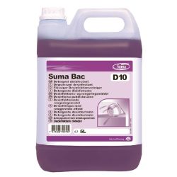 Suma Bac D10 Cleaner And Sanitiser Concentrate 5Ltr (2 Pack)