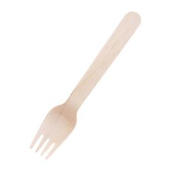Fiesta Green Biodegradable Disposable Wooden Forks (Pack Of 100)