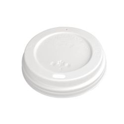 Fiesta Disposable Coffee Cup Lids White 340ml / 12oz And 455ml / 16oz (Pack Of 1000)