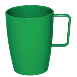 Kristallon Polycarbonate Handled Beakers Green 284ml (Pack Of 12)