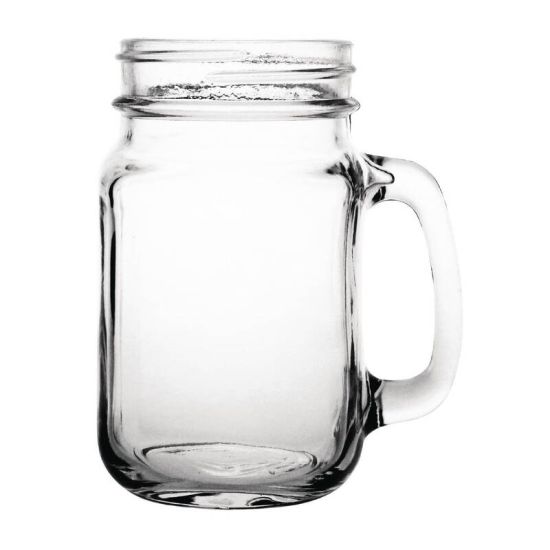 Olympia Handled Jam Jar Glasses Box of 12 URO CE678 Olympia Handled Jam Jar Glasses Box of 12 URO CE678