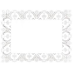 Fiesta Rectangular Paper Doilies 400mm (Pack Of 250)