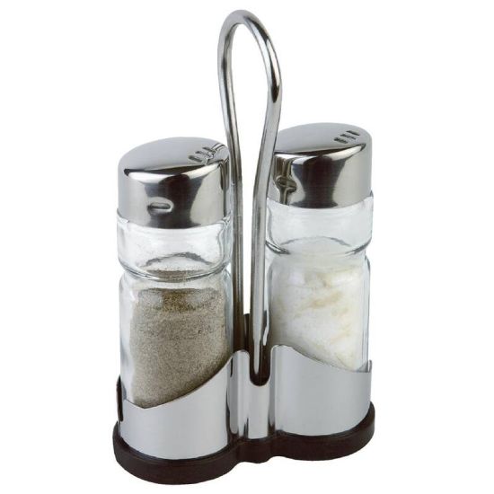 Salt And Pepper Cruet Set And Stand URO CF295