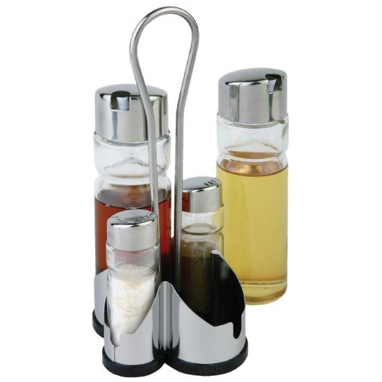 APS Complete Cruet Set And Stand URO CF297