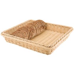 Polypropylene Natural Rattan Basket 1/2 GN Polypropylene Natural Rattan Basket 1/2 GN
