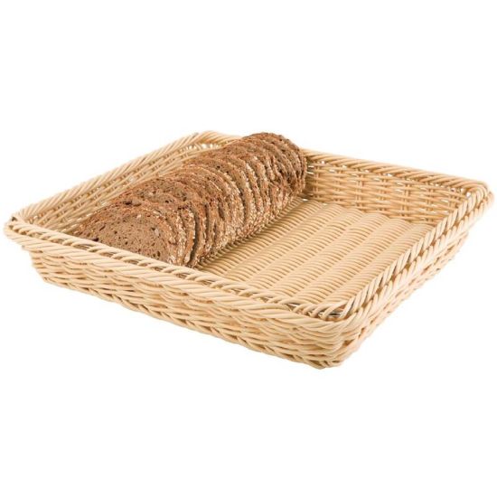 Polypropylene Natural Rattan Basket 1/2 GN URO CF303