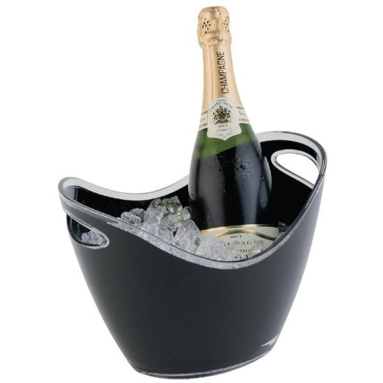 APS Black Acrylic Wine And Champagne Bucket URO CF312