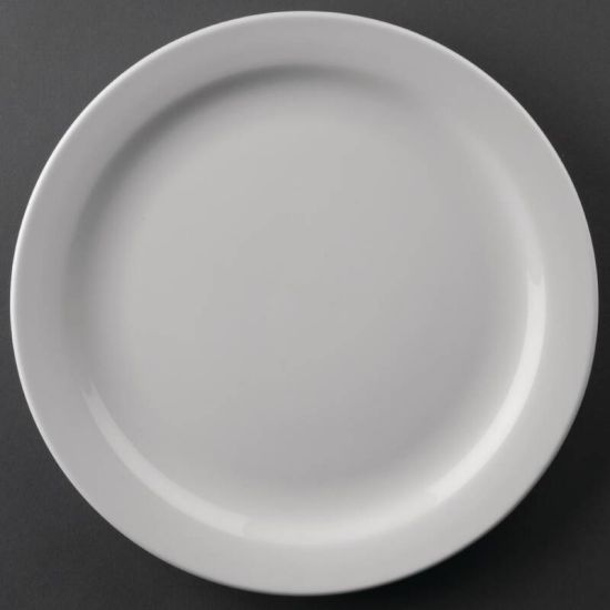 Athena Hotelware Narrow Rimmed Plates 226mm Box of 12 URO CF363