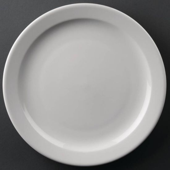 Athena Hotelware Narrow Rimmed Plates 258mm Box of 12 URO CF364