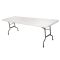 Bolero Centre Folding Table 8ft White