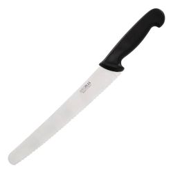 Hygiplas Serrated Pastry Knife Black 25.5cm Hygiplas Serrated Pastry Knife Black 25.5cm