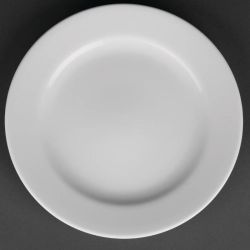 Royal Porcelain Classic White Wide Rim Plates 210mm (Pack Of 12)
