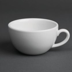 Royal Porcelain Classic White Cappuccino Cups 200ml (Pack Of 12)