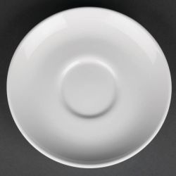 Royal Porcelain Classic White Cappuccino Saucers 150mm (Pack Of 12)