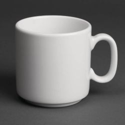 Royal Porcelain Classic White China Mugs 330ml (Pack Of 12)
