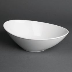 Royal Porcelain Classic White Salad Bowls 250mm (Pack Of 6)