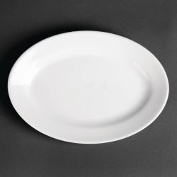 Royal Porcelain Oriental Oval Plates 230mm Length (Pack Of 12)
