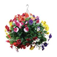 22 Inch Mixed Colours Pansy Ball