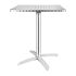Bolero Square Flip-Top Table Stainless Steel 600mm