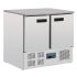 Polar G-Series Double Door Counter Fridge With Marble Work Top 240Ltr