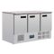 Polar G-Series 3 Door Counter Fridge With Marble Work Top 368Ltr