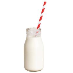 Olympia Glass Milk Bottle 200ml (Pack of 12)