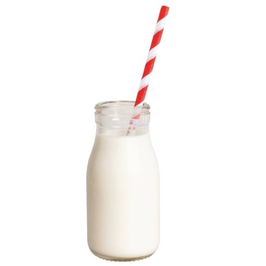 Olympia Glass Milk Bottle 200ml Box of 12 URO CL141 Olympia Glass Milk Bottle 200ml Box of 12 URO CL141