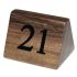 Wooden Table Number Signs Numbers 21-30 (Pack Of 10)