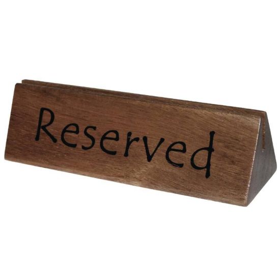 Olympia Acacia Menu Holder And Reserved Sign Box of 10 URO CL381